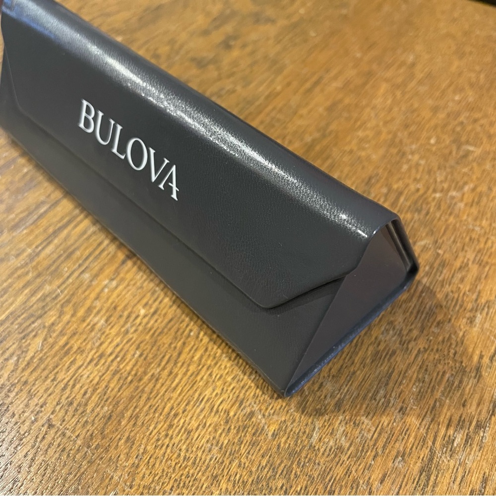Bulova Triangle Collapsable Foldable Glasses Sunglasses Case